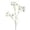 White, variant on Artificial Single Stem Fabric Flower Lifelike Faux Floral Spray For Vase Wedding Home Decor