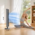 thumbnail image 4 of 42 Inch Tower Fan for Bedroom,90°Oscillating Tower Fan with Remote Control,LED Display Standing Floor Fan that Blow Cold Air for Indoors with 6 Speeds,4 Modes and 24-Hour Timer - Gray, 4 of 8