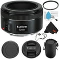 thumbnail image 1 of Canon EF 50mm f/1.8 STM Prime Lens Bundle Filter Kit Accessories (International Model), 1 of 6