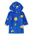 thumbnail image 4 of LIIPEE Boys Hooded Sleepwear Robes Cartoon Graphic Long Sleeve Warm Bathrobes Kids Everyday Homewear 2-7 Years, 4 of 5