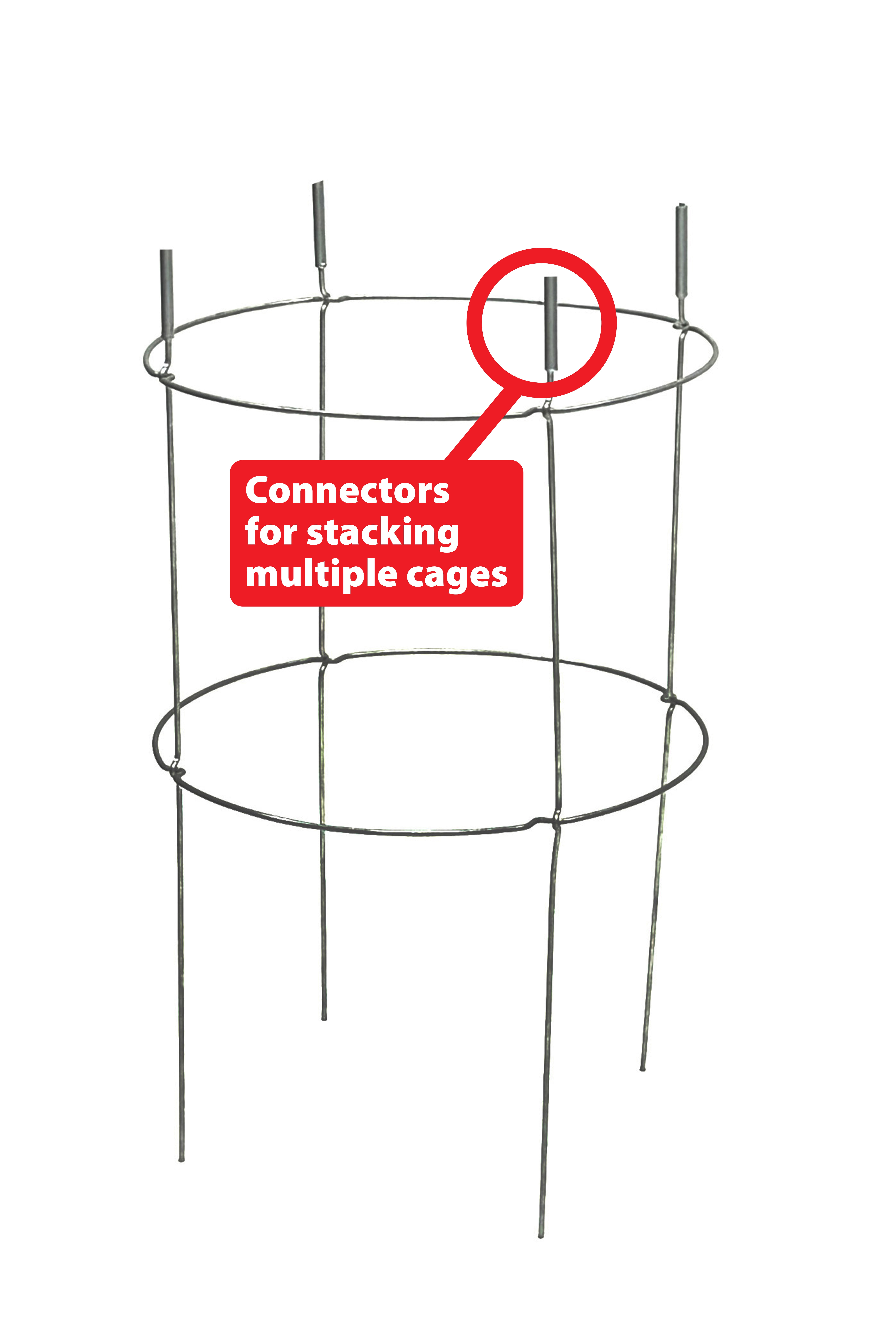 Glamos Wire 30 inch Stackable Collapsible Heavy Duty Plant Support 2 Pack