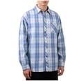 thumbnail image 2 of Ceisia Men's Oversize Plaid Polyester-Cotton Long-Sleeve Button-Down Shirt for Spring/Summer Casual Gift, 2 of 8