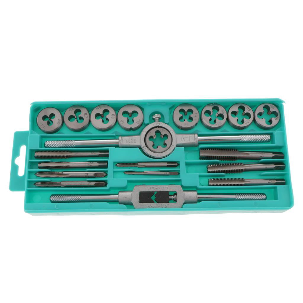Durable Mini Tap and Die Set/Metric Wrench Threading Tool with Carrying Case 