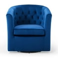 thumbnail image 6 of Modway Prospect Tufted Performance Velvet Swivel Armchair in Navy, 6 of 9