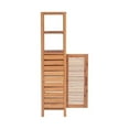 thumbnail image 5 of Riverbay Furniture Transitional Bamboo Tower with 5 Spacious Shelves in Brown, 5 of 13