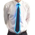thumbnail image 4 of Corbata de hombre con luz LED, suministros para DJ, bailes, discotecas, bodas, día de San Valentín, cumpleaños, decoración, disfraces, bar, KTV, 4 of 5