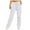White, variant on Ashirexll Pants for Women, Womens Casual Pants, Summer Women's Loose and Casual Full-Length Pants with Pockets Fashion Comfortable Mid Waist Pants for Daily Wear