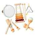 thumbnail image 4 of Instrumentos musicales para bebés, juguete rítmico con reconocimiento de , juguete sensorial con sonda de madera para regalo de cumpleaños,, 4 of 9