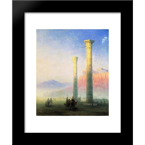 The Acropolis of Athens 20x24 Framed Art Print by Aivazovsky, Ivan