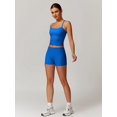 thumbnail image 5 of Two Piece Workout Sets for Women Sports Bra Tank Top High Waist Booty Lifting Shorts Gym Yoga Active Wear Outfits, 5 of 10
