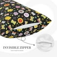 thumbnail image 3 of Rateoe Flower Butterfly Pattern Pillow Covers with Invisible Zipper(Pillows are not Included) Standard Pillowcases-20"x30", 3 of 6