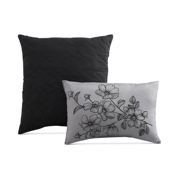 HALLMART COLLECTIBLES Marilyn 8 pc Comforter Set Gray hotsell black