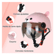 thumbnail image 5 of Casco Ajustable Infantil Belug Color Rosa Diseño de Oso, 5 of 5