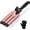 RoseGold, variant on DAN Technology Ceramic 3 Barrel Curling Iron 1 inch Hair Waver Dual Voltage Hair Crimper Temperature Adjustable Hair Styling Curling Wands,Pink