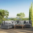 thumbnail image 1 of Modway Commix Sectionnel de Mobilier de Patio Extérieur 5 Pcs, Charbon, 1 of 10