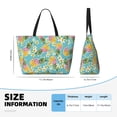 thumbnail image 4 of Fuzoiu Cute Pineapples Print Waterproof Beach Tote Bag for Women Girls with Zipper,Sandproof Pool Swim Bag,Large Capacity Beach Travel Bag for Pool Swim Travel Everyday, 4 of 7