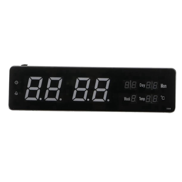 Reloj despertador digital grande de pared con timbre horario para dormitorio y sala de estar. 33x9x3cm