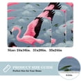 thumbnail image 2 of Flamingo Machine Washable Non-Slip Polyester Indoor Floor Rug and Chair Mats, 2 of 6