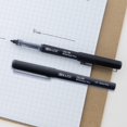thumbnail image 5 of BAZIC Callum 0.5mm Rollerball Pen, Black Ink Needle Tip Fine Point Ink Pens (2/Pack), 1-Pack, 5 of 7
