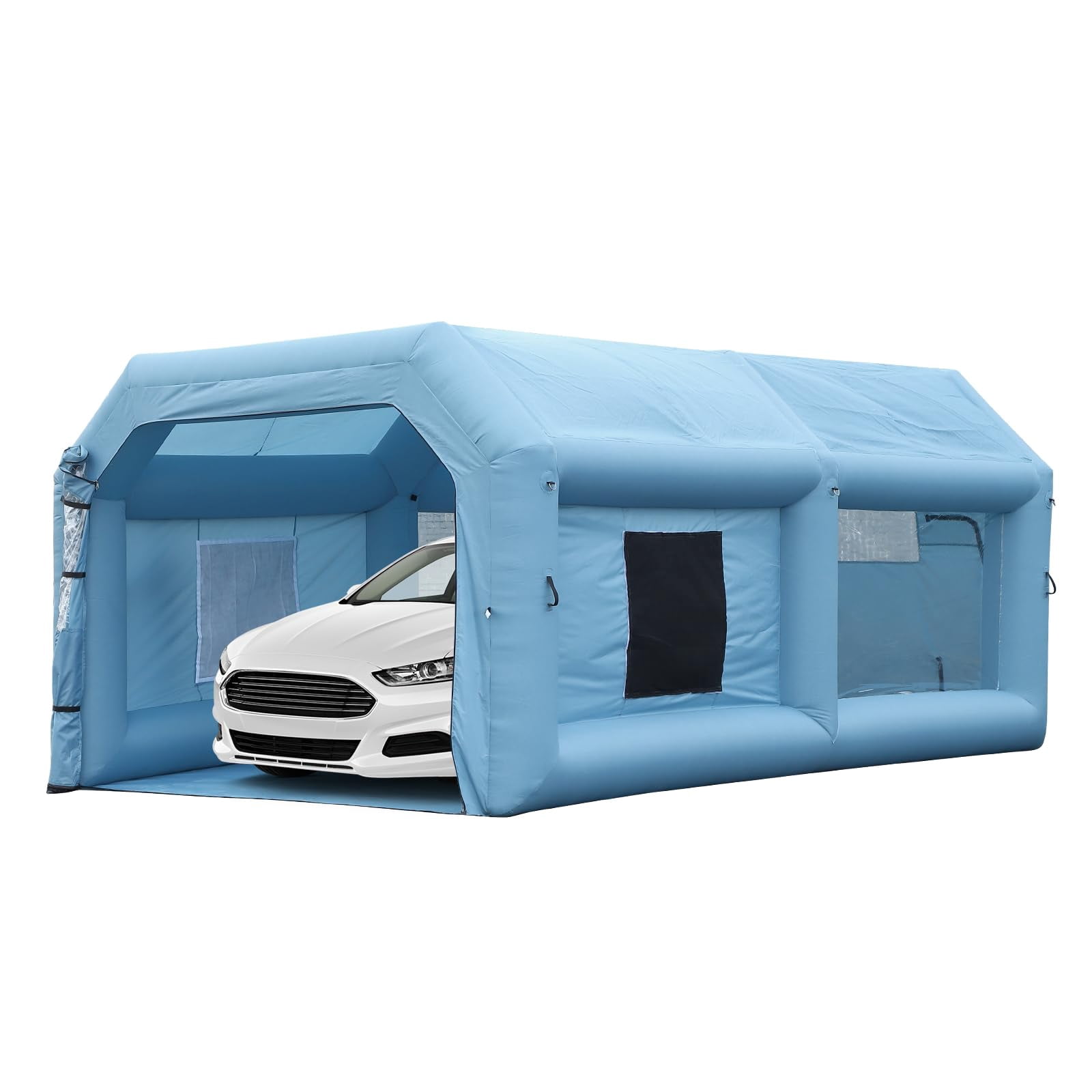 DSstyles 20x13x9 FT Portable Paint Booth, Portable Spray Paint Tent with Filter System, 201D Oxford Fabric for Cars, Motorcycles, Furniture Painting