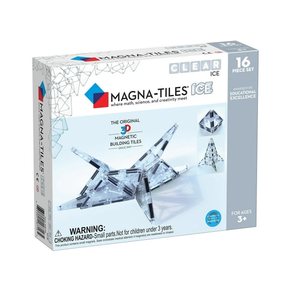 MAGNA-TILES® Ice 16-Piece Set, The ORIGINAL Magnetic Building Brand