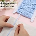 thumbnail image 5 of 44 Yards Rick Rack Trim 1/8 inch RIC Rac Rickrack Lace Wave Ribbon Zig Zag Wave Bending Fringe Lace Trim Light Steel Blue S Shaped Woven Fabric for Sewing DIY Crafts Wedding, 5 of 8
