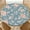 Blue Rose, variant on YESAD Elastic Tablecloth For Round Tables, Waterproof Tablecover For Up To 36in Round Table, Dining Tablecover For Indoor And Outdoor, Holiday, Mint Foliage