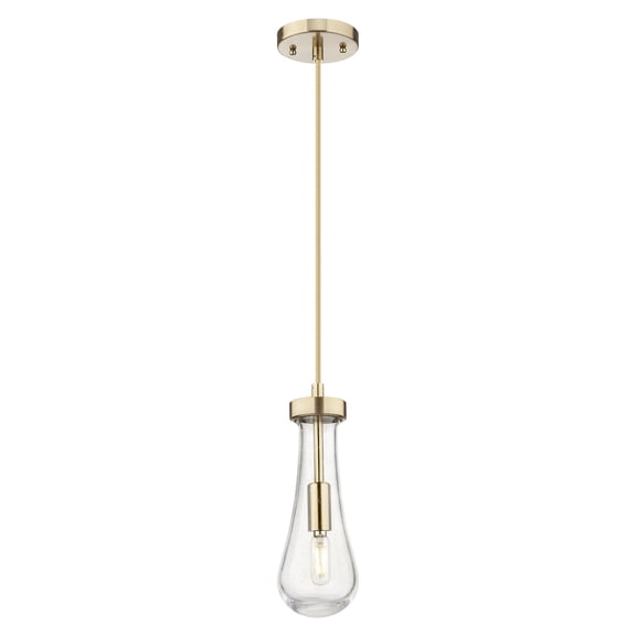 451-1P-CB-G451-4SDY Innovations Lighting Owego - 1 Light Cord Hung Pendant-4.75 Inch Wide and 11 Inch Tall-Champagne Bronze Finish-Seedy Glass Color