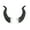 Black, variant on Hyasfey 1 Pair Motorcycle Helmet Devil Horn Decoration Suction Cup Scooter Bicycle Motorbike Skateboarding Helmet Decorative Cow Horn Helmet Accessories