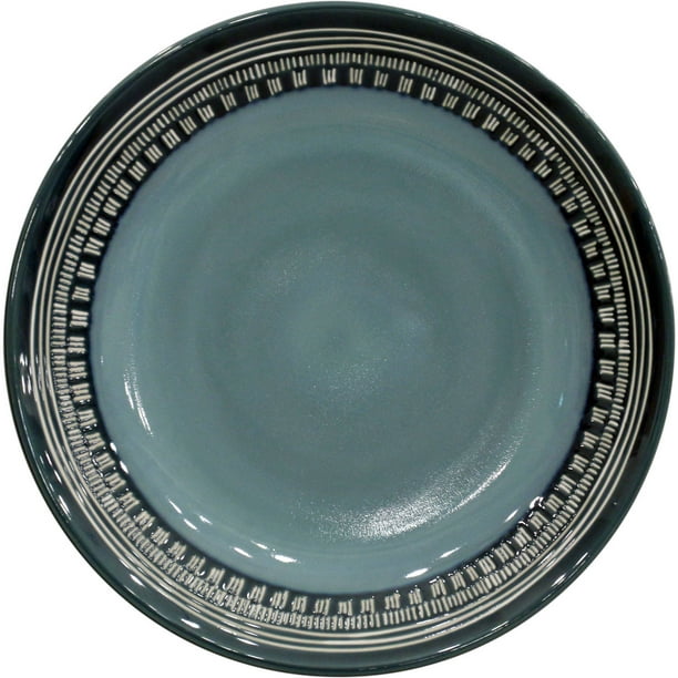 Better Homes & Gardens Teal Medallion Dinner Plate