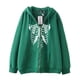 thumbnail image 3 of Dark hip-hop gótico Harajuku Y2k esternón cremallera Sudadera con capucha hombres y mujeres Harajuku chaqueta sudadera, 3 of 5
