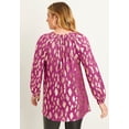 thumbnail image 2 of June & Vie Women's Plus Size Metallic Print Blouse, 2 of 3