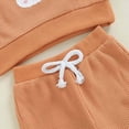 thumbnail image 5 of TOWED22 Toddler Baby Boy Halloween Clothes Pumpkin Duck Embroidery Long Sleeve Sweatshirt Jogger Pants Set 2Pcs Fall Outfit,Orange,12-18 M, 5 of 7