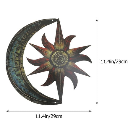 

1pc Moon Star Metal Iron Pendant Adornment Iron Crafts Pendant for Home Decor