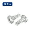 thumbnail image 3 of Uxcell #10 x 1/2" Self Drilling Screws, 10 Pack Phillips Pan Head Self Tapping Screws, 3 of 5