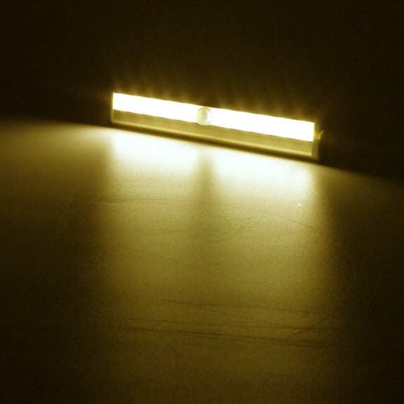 marioyuzhang 10 LED Under Cabinet Lighting Battery Operated Cordless Closet Lights Wireless Motion Sensor Light Night Light For Closet Cabinet Wardrobe Stair 1 Pack