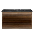 thumbnail image 6 of Sink Vanity Cabinet, Wall Mounted, Wood, Brown Walnut Black, Modern Contemporary Urban Design, Hotel Bedroom Bathroom Master Suite Guest, 6 of 9