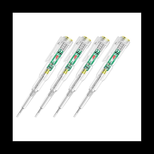4 Piezas de Probador de Voltaje Inteligente Pluma AC Prueba de InduccióN Sin Contacto LáPiz VoltíMetro Detector de Potencia con Indicador