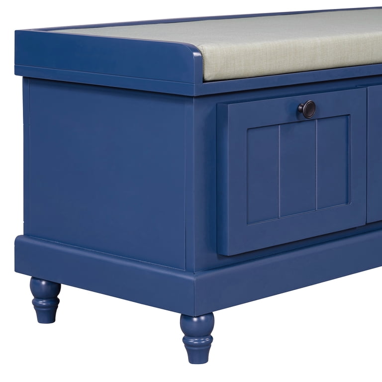 Harper & Bright Designs Shoe Storage Bench with Cushion, Entryway