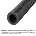 thumbnail image 4 of Uxcell Foam Tube Sponge Protective Sleeve Black Seal Sleeve 15mm(0.6 Inch) ID for Pipe Insulation, Pack of 2, 4 of 5