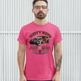 thumbnail image 3 of Tee Hunt Rusty Nuts Auto Shop T-shirt Hot Rod Rat Rod Vintage Old School Men's Tee, Hot Pink, X-Large, 3 of 5