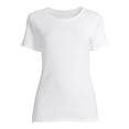 thumbnail image 3 of Time and Tru Women's Short Sleeve Rib T-Shirts, 2-Pack, 3 of 11