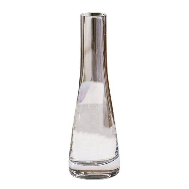 Jarrón de flores de botella de vidrio, florero moderno, florero de vidrio, florero para Claro