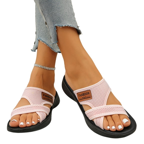 Willtoo Orthopedic Sandals for Women Arch Support Summer Flat Sandals Wide Non Slip Slip on Sneakers Comfortable 2026 Foam Shoes