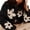 Black, variant on Womens Floral Print Fleece Jackets Winter Zipper Cropped Coat Casual Long Sleeve Outwear with Pockets Blue S
