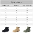 thumbnail image 5 of YOURDIARY Men's Military Tactical Work Boots with Side Zipper, Desert Combat, Army Jungle, Outdoor Hiking Boots, 5 of 9