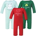 thumbnail image 1 of Hudson Baby Mono De Algodón Unisex Para Bebé San Valentín Pascua 3-6 Meses, 1 of 5