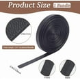 thumbnail image 2 of 5m Foldover Leather Strips 10mm Wide Glossy Leather Lacing String Black Thin Leather Lace 1mm Thick Double Sided PU Leather Strap for DIY Craft Pet Collars Jewelry Tooling Workshop, 2 of 9