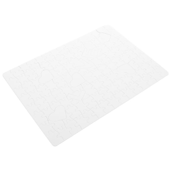 TEHAUX Blank Sublimation Puzzle Blanks 15 Piece Set White Paper for Crafts Weddings Birthdays and