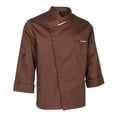 thumbnail image 1 of Unisex Chef Jackets Coat Long Sleeves Shirt uniform chef jacket Kitchen Uniforms Coffee L, 1 of 9